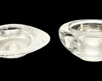 Orrefors Crystal Glass Candle Holder Votive Holder