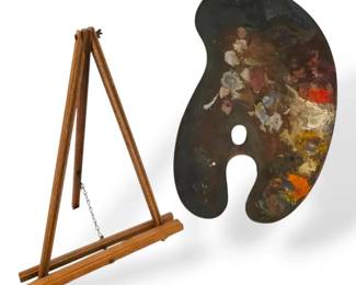 Tabletop Easel Painters Palette