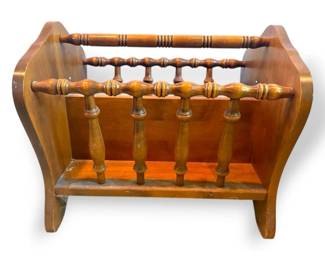 Wooden Magazine Rack