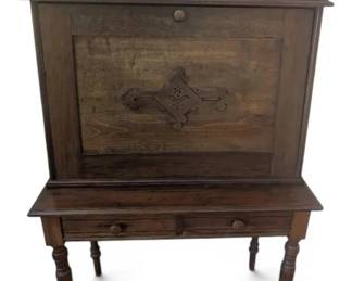 Secretary Desk With Turned Legs