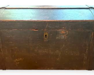 Vintage Travel Wooden Trunk