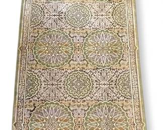 Traditional Style Sage Green Gold Rug