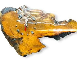 Handcrafted Wood Slab Wall Clock
