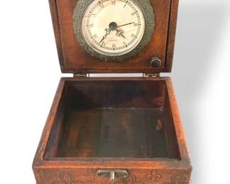 MCM Trinket Box w Clock
