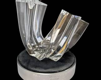 Steuben Star Stream Crystal Sculpture w Box