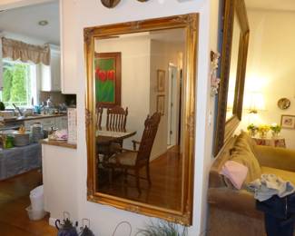 Selection of large decorative hanging mirrors