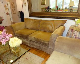 Selection of large decorative hanging mirrors, bric-a-brac