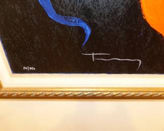 Signed & numbered Tarkay framed artwork