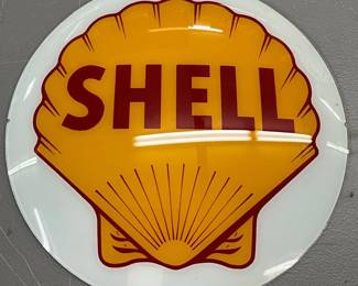 Shell Gas Pump Globe Lens, 13-Inch Diameter