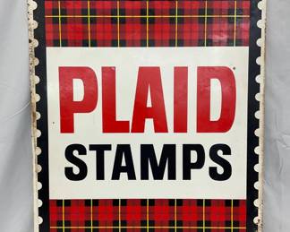 DS Plaid Stamps Metal Sign, 24×30 
