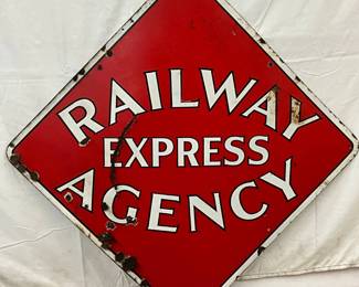 SSP ‘Railway Express Agency’ Sign, 49″ x 49″