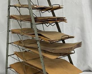 Metal Store Bag Holder Rack, 9in x 31in