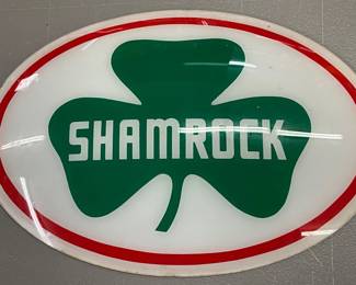 Shamrock Gas Pump Globe Lens, 16×10 Inches