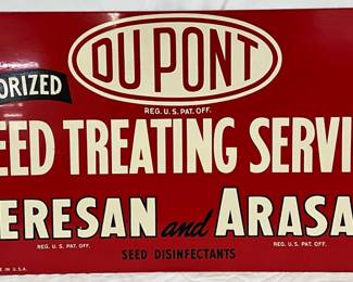 DuPont Authorized Seed Treating Service SS Metal Sign, 24in x 13in