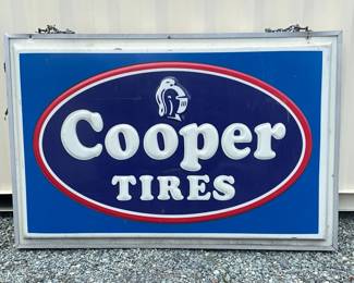 DS Cooper Tires Lexan Sign, 72in x 48in