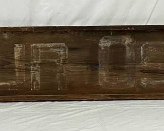 ‘Wilbur Osborn’ Wooden SS Trade Sign, 96in by 13in