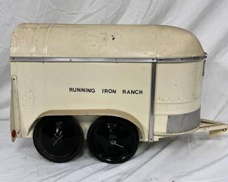 Running Iron Ranch Horse Trailer with Dual Axle - Measures 32 inches 