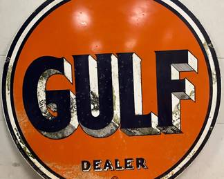 Gulf Dealer DS Porc. 5ft. Sign