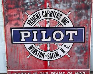 ‘Pilot’ Freight Carriers Sign, Winston Salem, NC,  61in x 59in