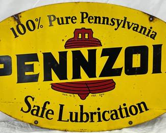 DS Pennzoil Metal Sign, 31×18 Inches