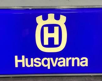 Husqvarna Lexan Light-Up Sign, 72in x 36in