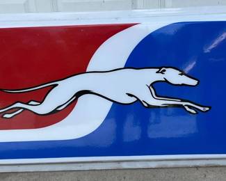 Greyhound Lexan Insert Sign, 72in x 36in