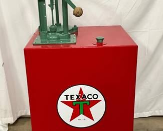 Early Oiler with Texaco Branding, 25in x 50in, Restored 