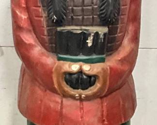 Wooden Carved Indian Store Display, 44 Inches Tall