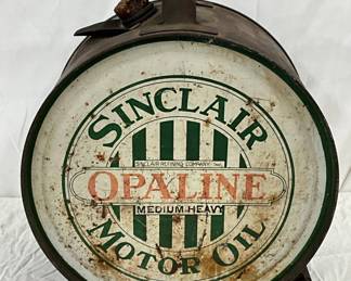Sinclair Opaline Motor Oil 14-Inch Rocker Can with Handle