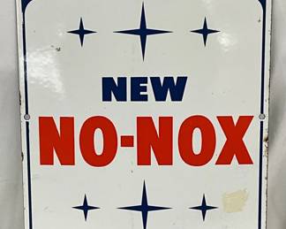 New No-Nox’ Gasoline Porc. Pump Plate, 12×18 