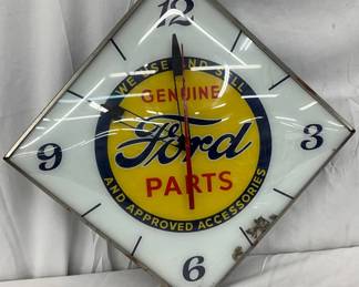 Ford Parts Clock, Pam Clock Co., 16in. 