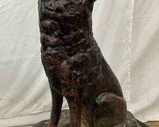 Howling Wolf Cast Aluminum Store Display, 21×44 