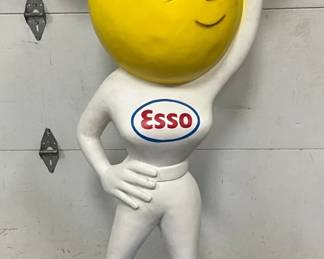 Esso Drip Girl Fiberglass Station Display - 65x32