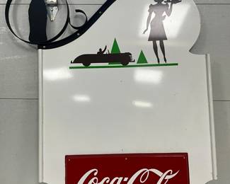 Coca-Cola Metal Privilege Sign,  36in x 52in
