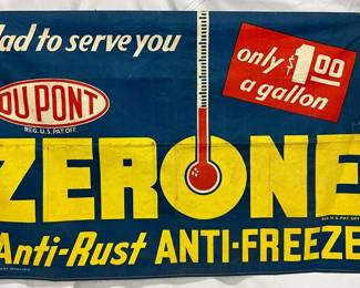 Du Pont Zerone Anti-Freeze Banner, 36×22 Inches