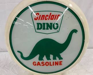 Sinclair Dino Gas Pump Globe with Plastic Body, 16in