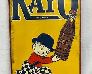 Emb. Kayo Chocolate Drink Sign, 14in x 30in