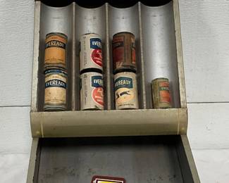 Eveready Metal Store Display Shelf for Flashlights and Batteries, 10in x 18in