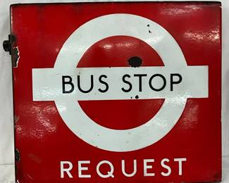 DSP ‘Bus Stop Request’ Sign, 18 x 16 Inches