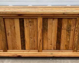12-Foot Solid Pine Wooden Store Counter 