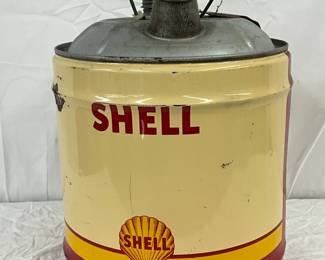Early Shell 5g. Petroleum Can with Logo and Handle