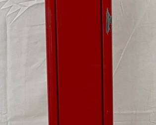 Gamewell Fire Alarm Station with Original Fire Box Base, 13in x 70in