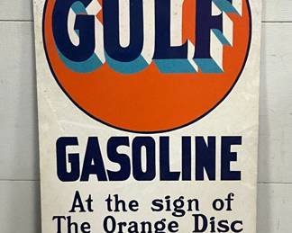 That Good Gulf Gasoline Sign, 27 x 60 Inches