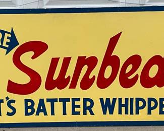 SS Sunbeam Advertising Masonite Sign, 71 x 28 Inches