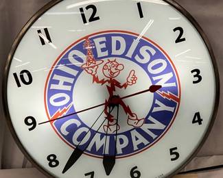 Ohio Edison Company Clock by PAM Clock Co., 14 inches