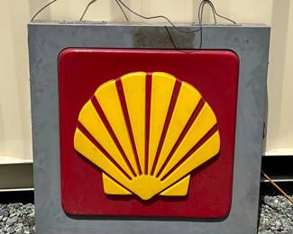 Emb. Shell Can Sign , 31in x 31in