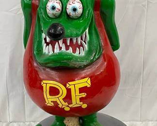 Rat Fink Cast Aluminum Store Display, 21in x 36in