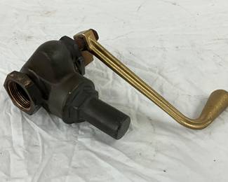 Buckeye Valve for Early Visible Gas Pump with Brass Lever