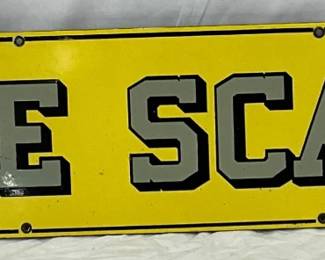 SSP ‘Howe Scales’ Advertising Sign, 45 x 9 Inches