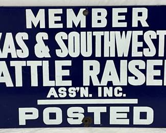 SSP Texas & Southwestern Cattle Raisers Ass’n, Inc. Sign, 20×20 